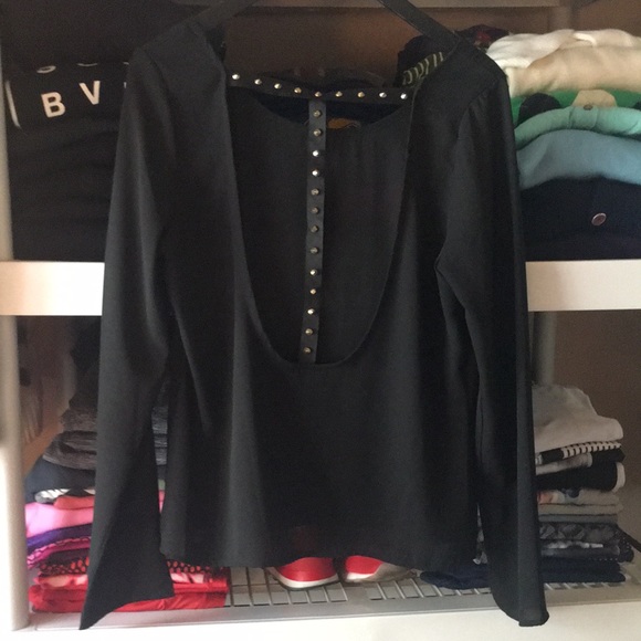 Black long sleeve blouse - Picture 4 of 6